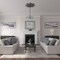 Ekena Millwork Antilles Ceiling Medallion (Fits Canopies up to 6"), 38 1/4"OD x 1 1/2"P, Cloud Burst Crackle CM38ANCBC - alternate 4